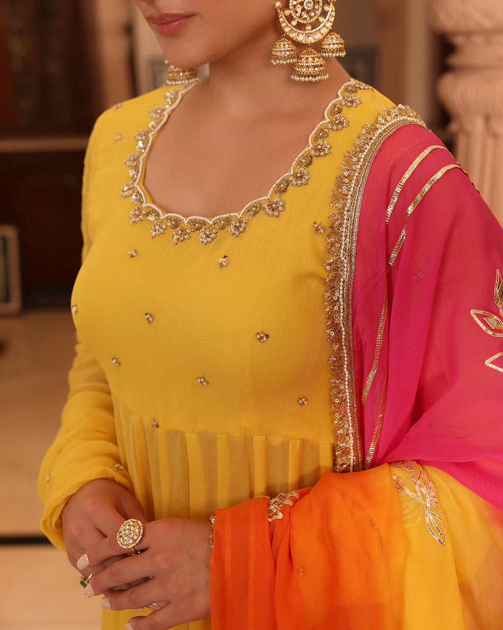 Janhvi Yellow Suit Set