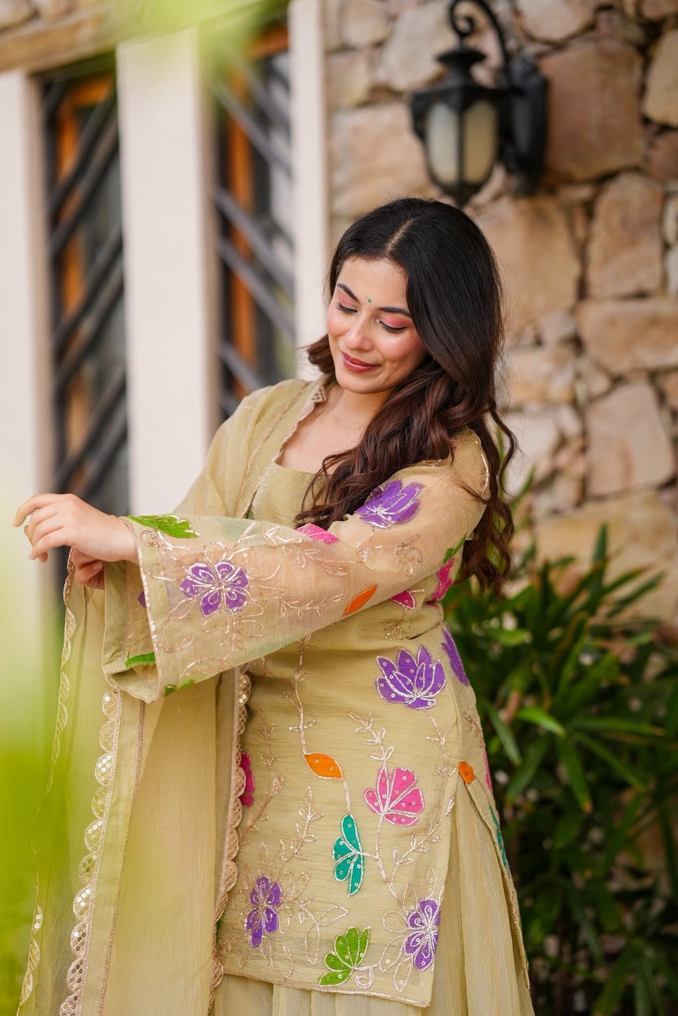 Kyra Organza Kurta Set