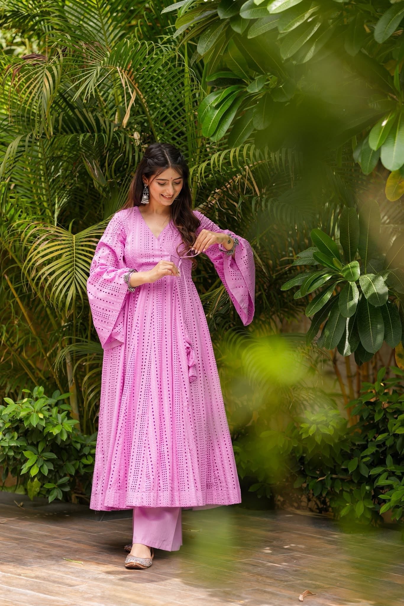 Boho Rosette Palazzo Set