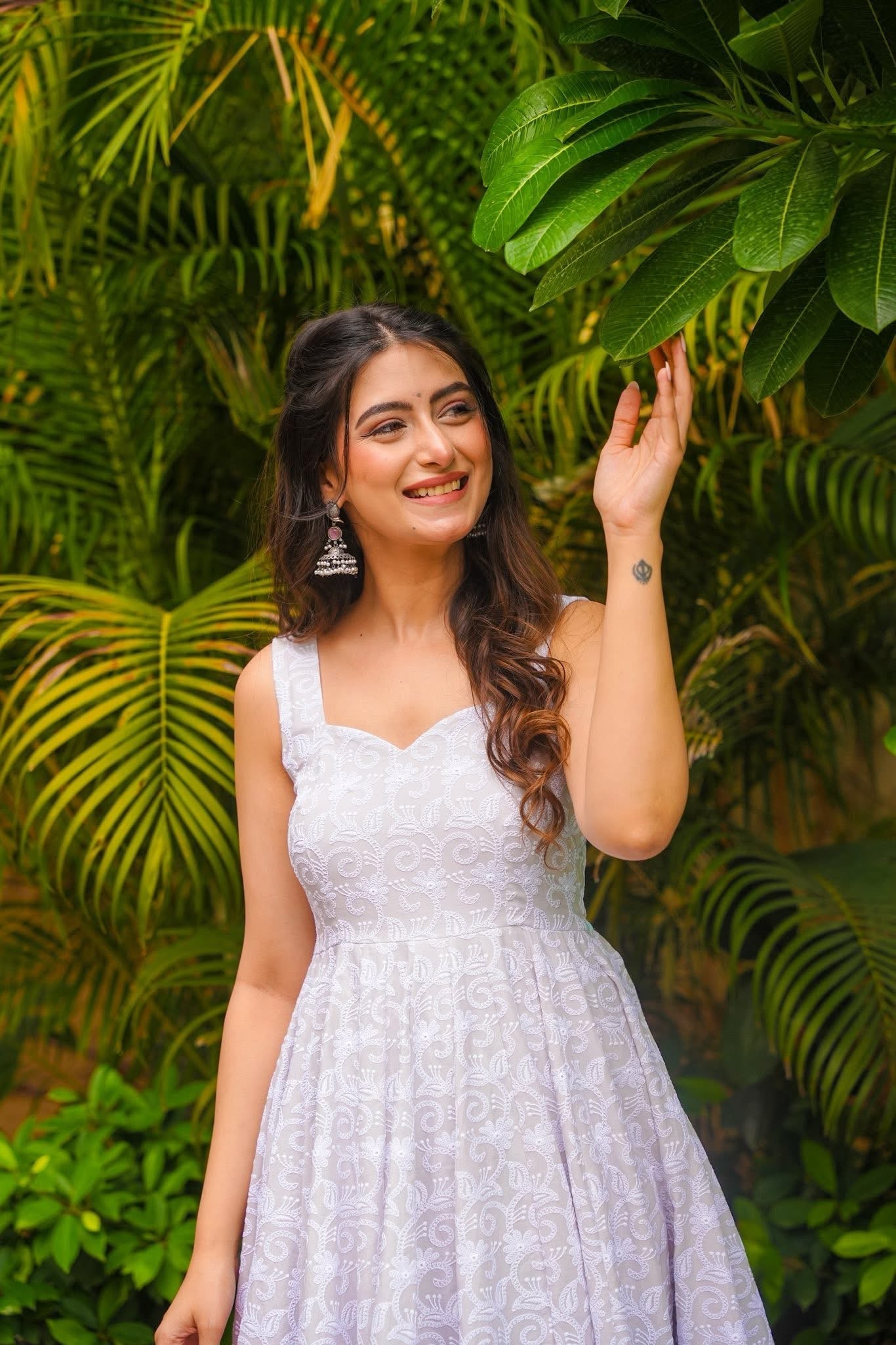 Aira White Kurta Palazzo Set