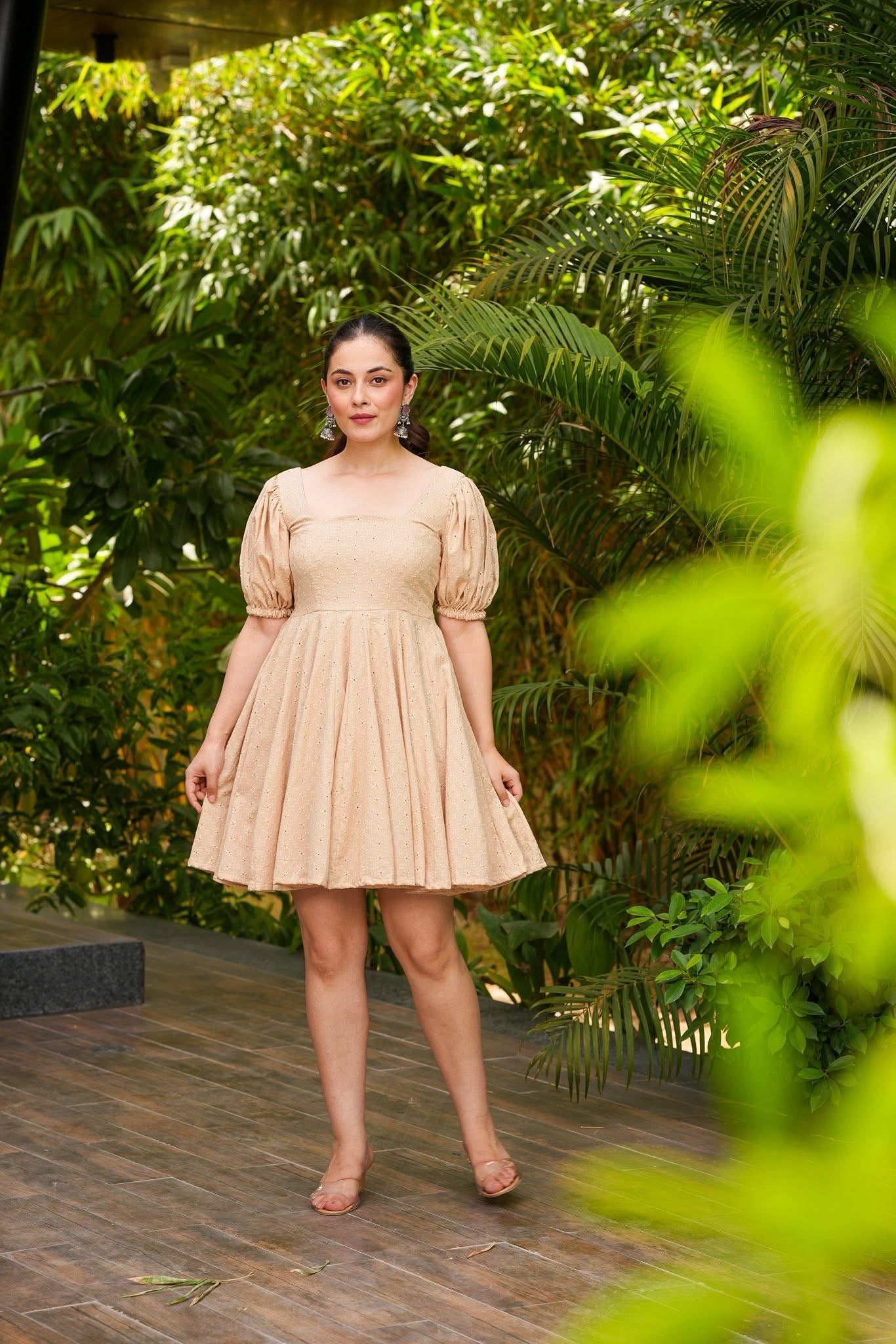 Butter Beige Cotton Dress