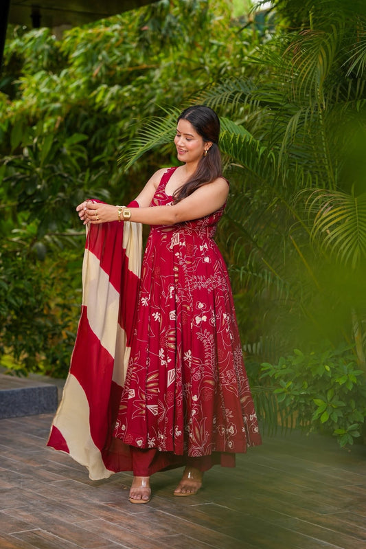 Aira Veil Rayon Suit Set