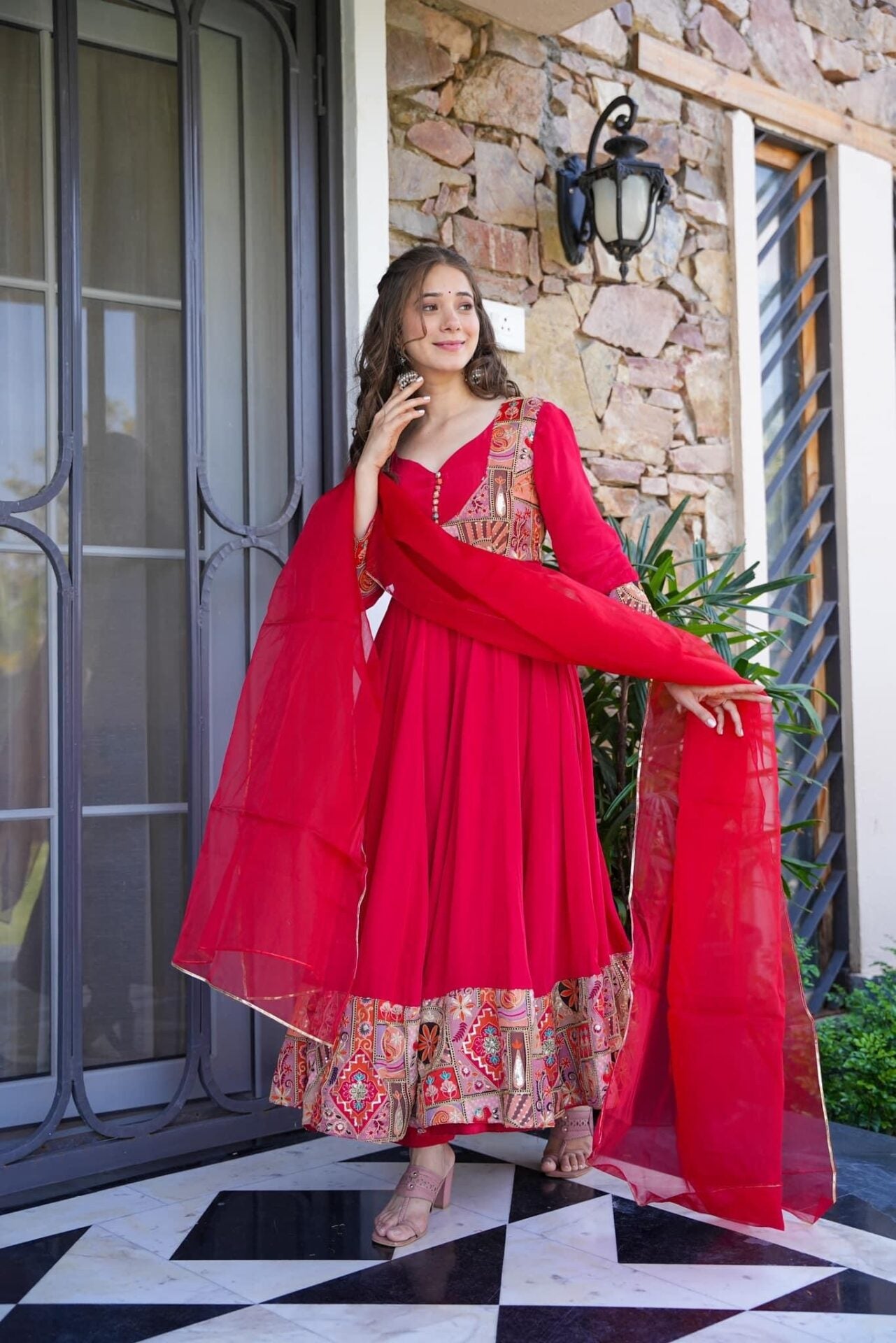 Adhira Crepe Suit Set