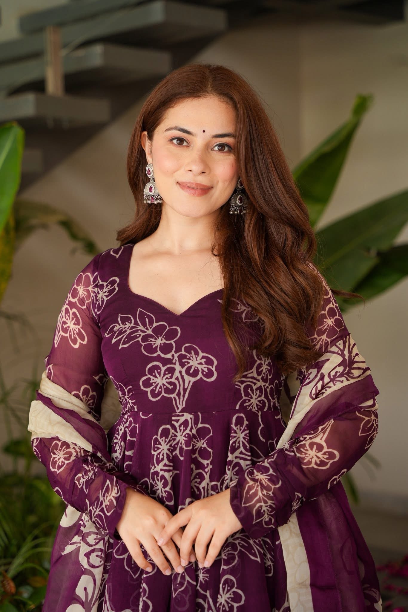 Aristea Floral Organza Suit Set