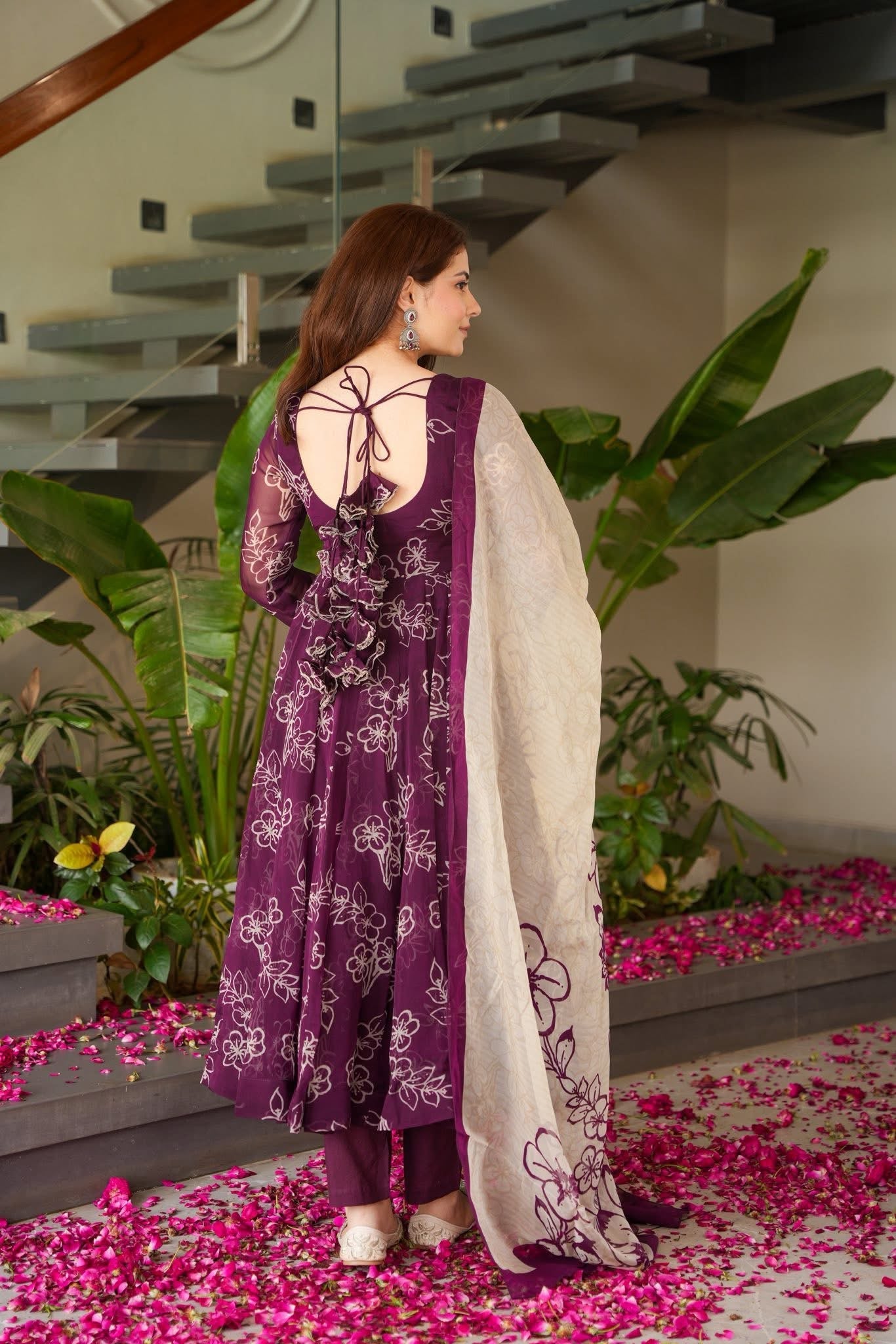 Aristea Floral Organza Suit Set