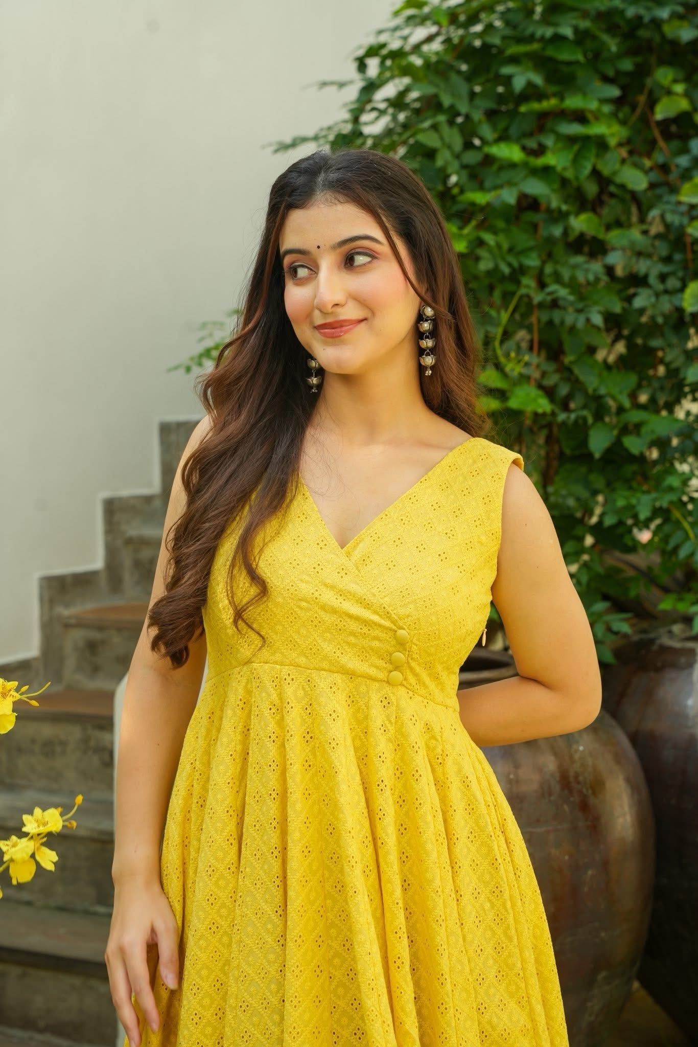 Fairy Yellow Cotton Kurta Set