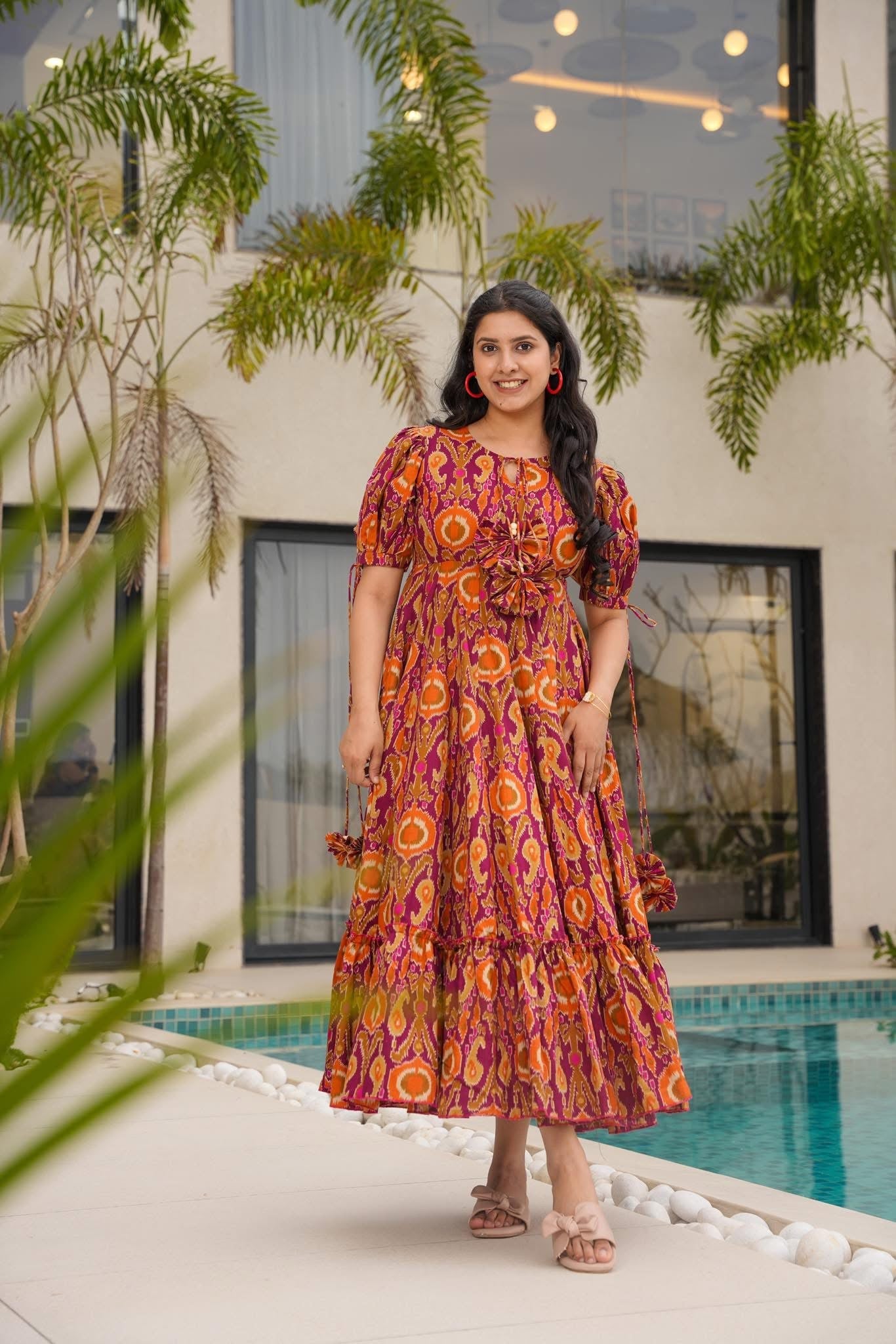 Bohemian Bloom Cotton Dress