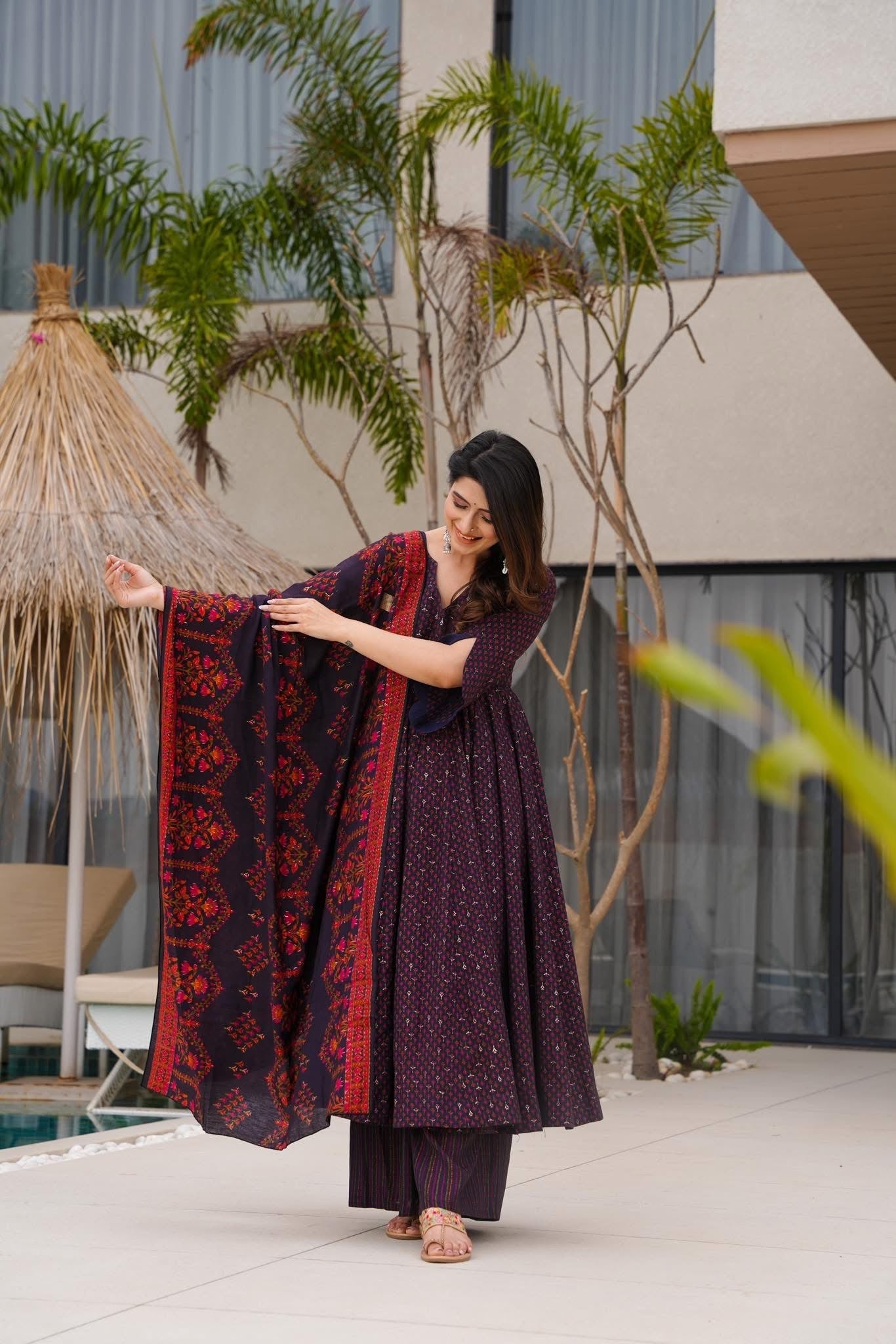 Anamika Muslin Suit Set