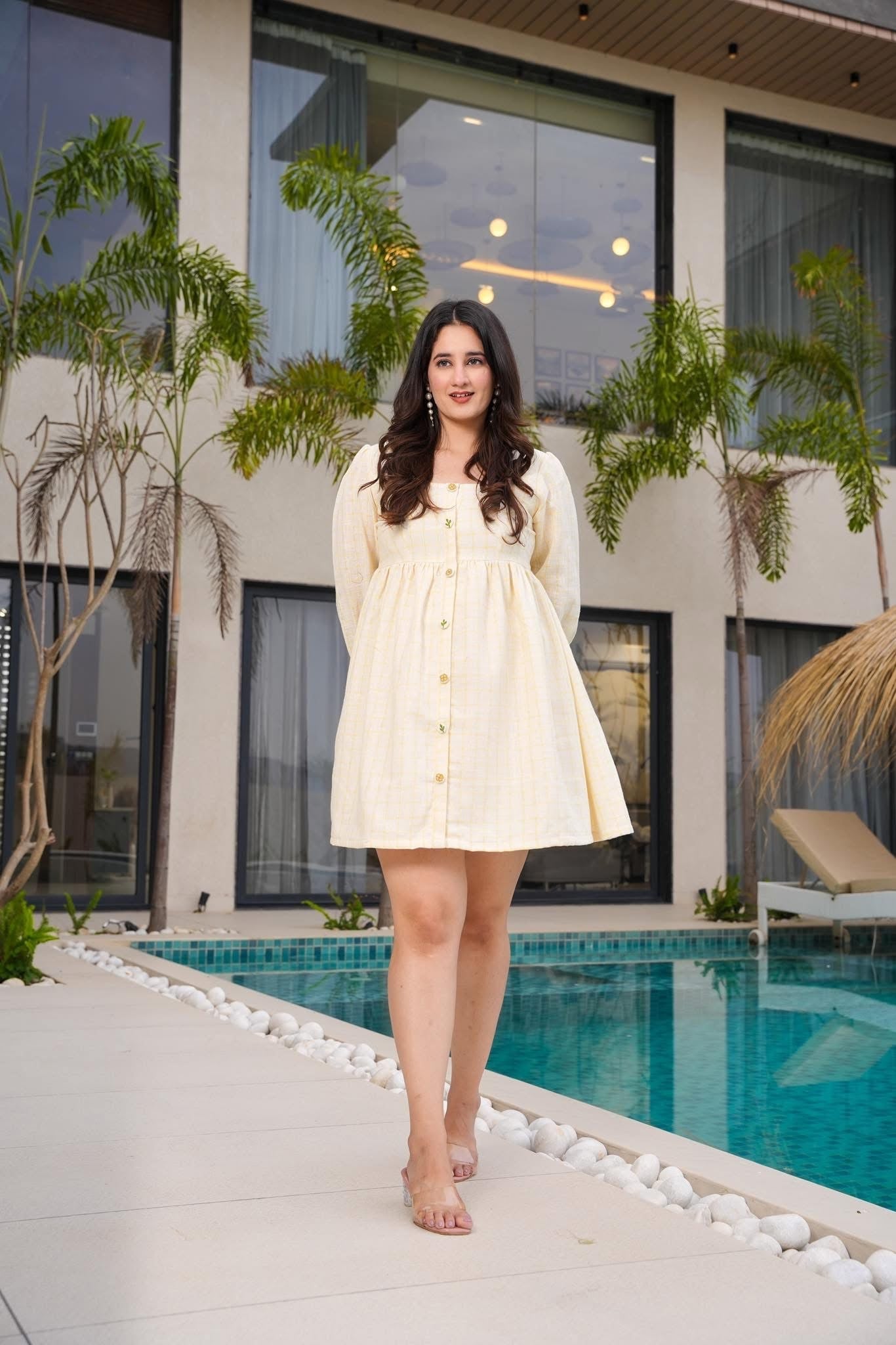 Vanilla Breeze Mini Dress