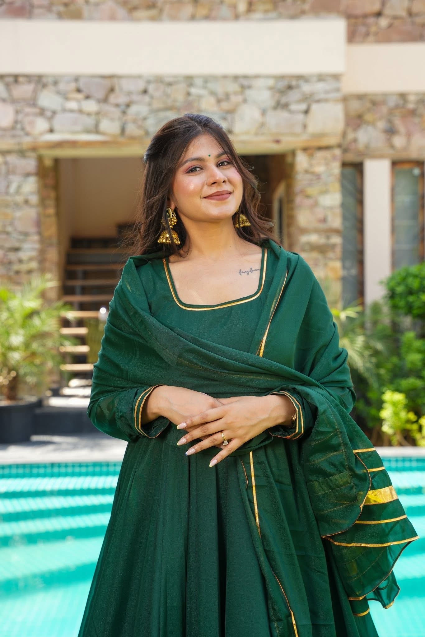 Forest Muse Georgette Suit Set