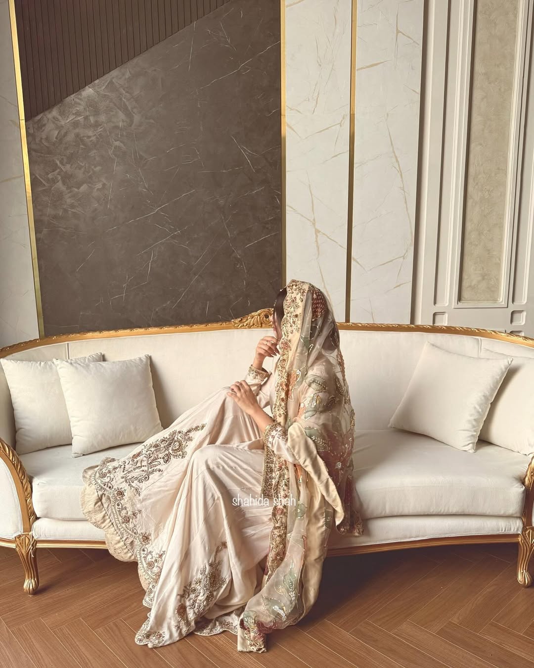 Aqua Dream Elegance Sharara Set