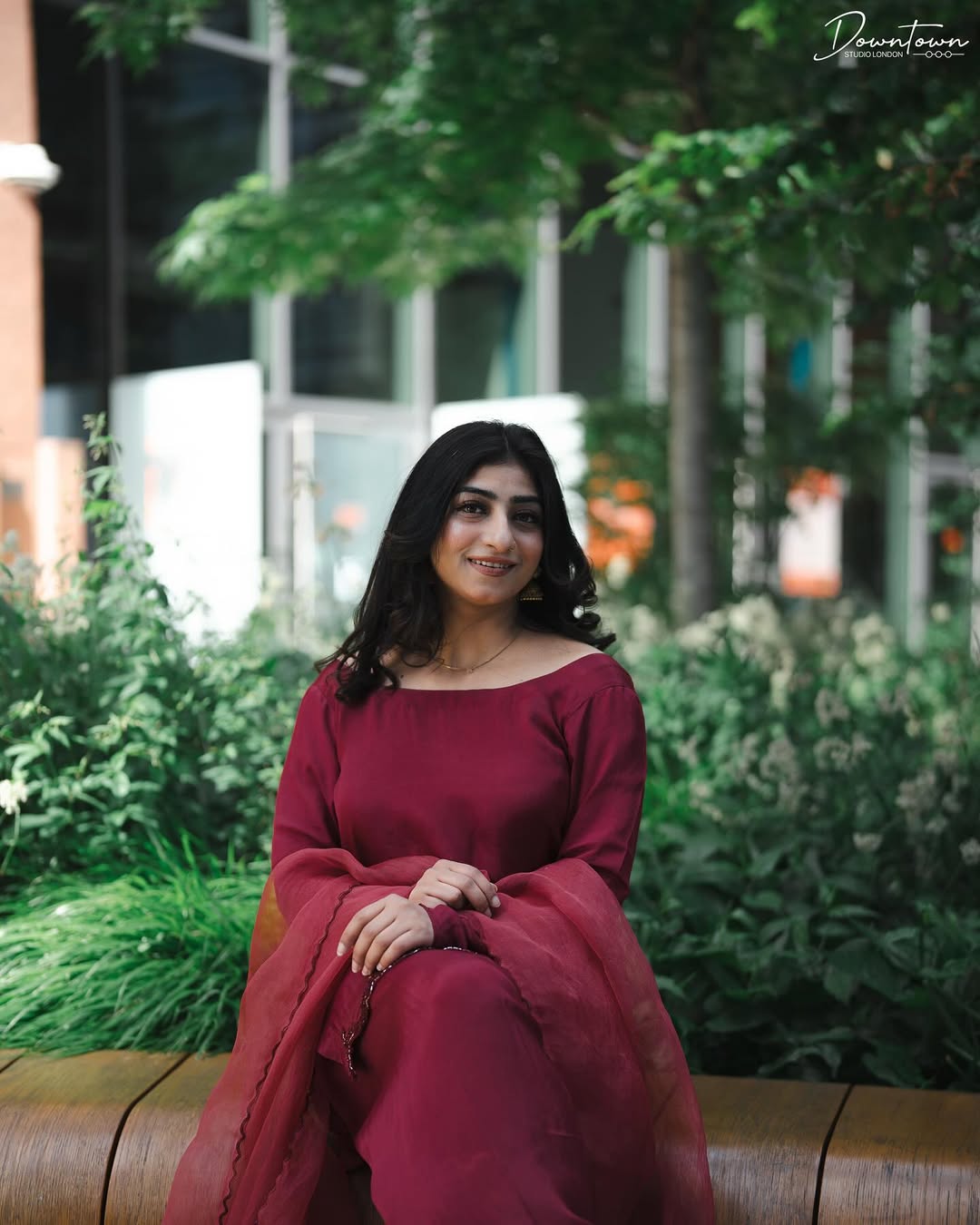 Red Silk Embroidered Kurta Set