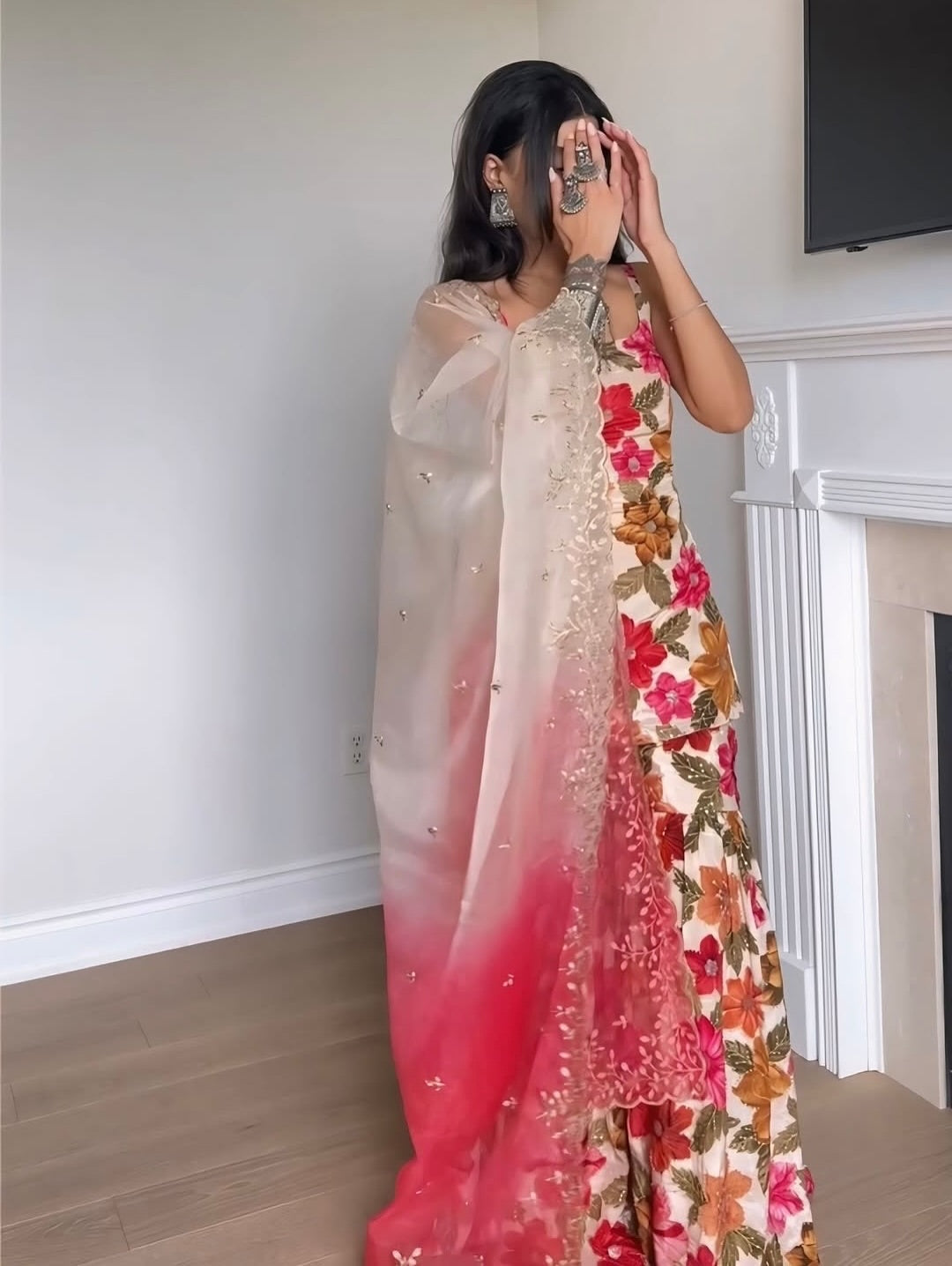 Zariya Luxe Sharara Suit Set