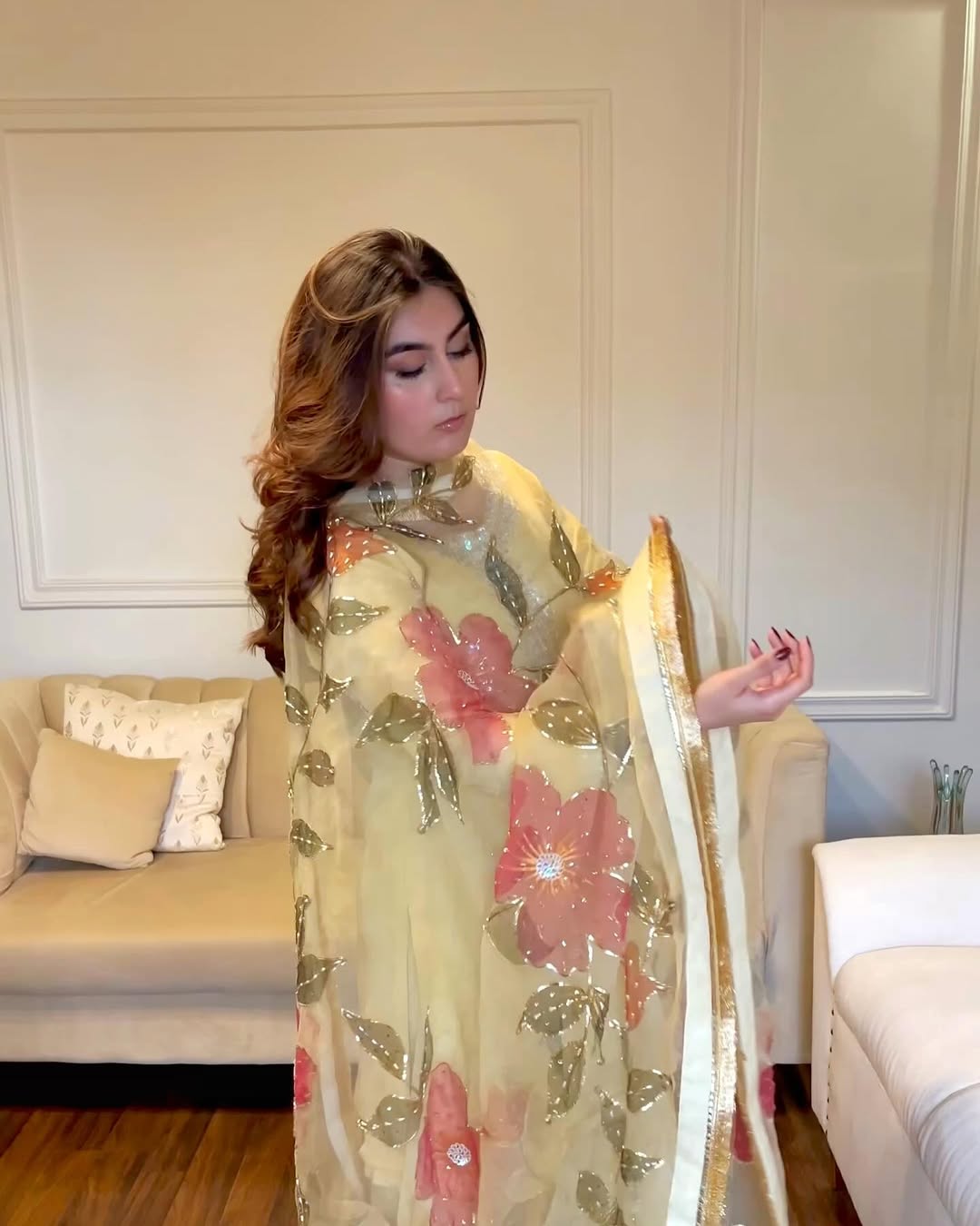 Mint Pastel Luxury Sharara Set