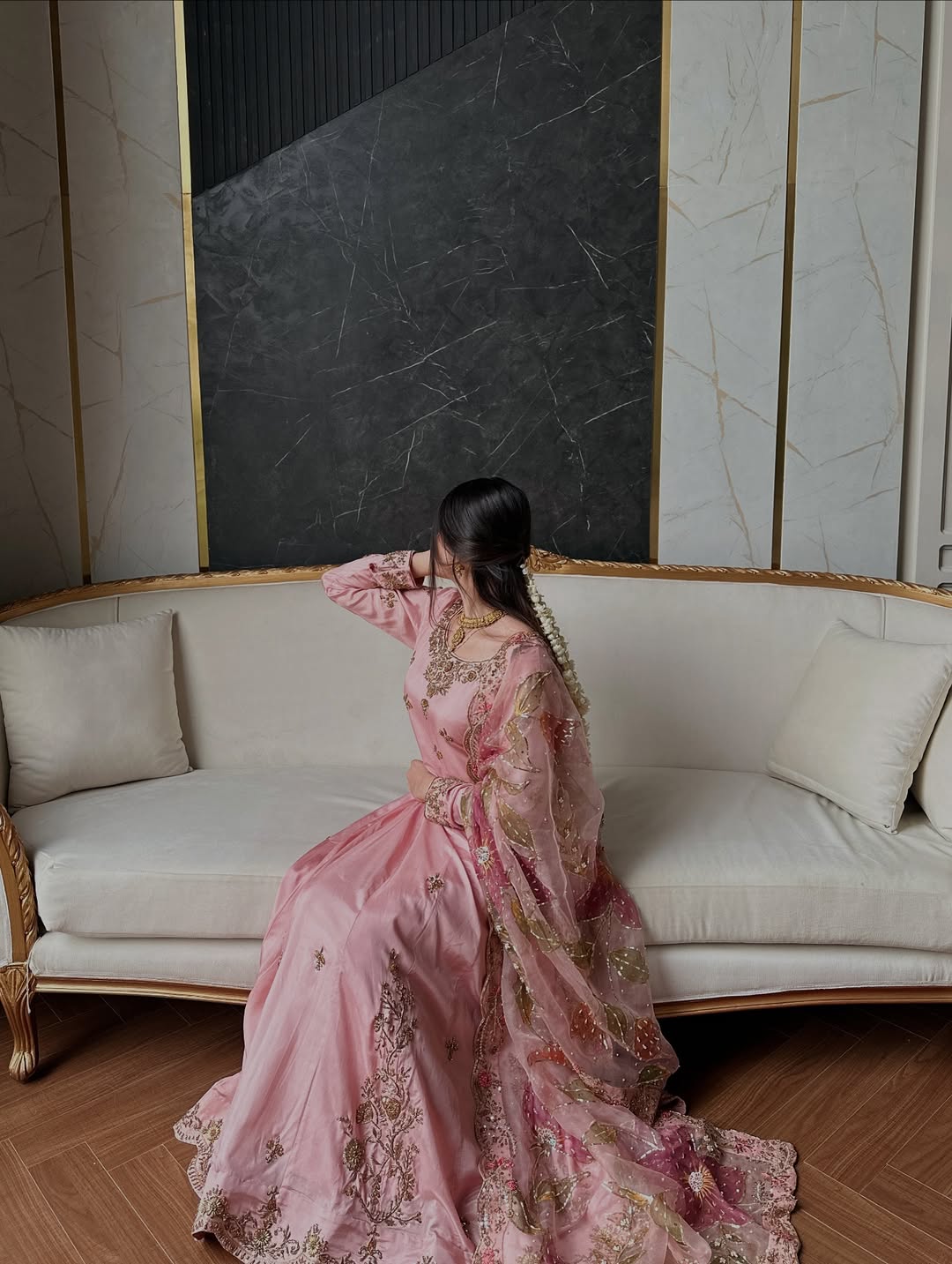 Blush Pink Grace Sharara Outfit