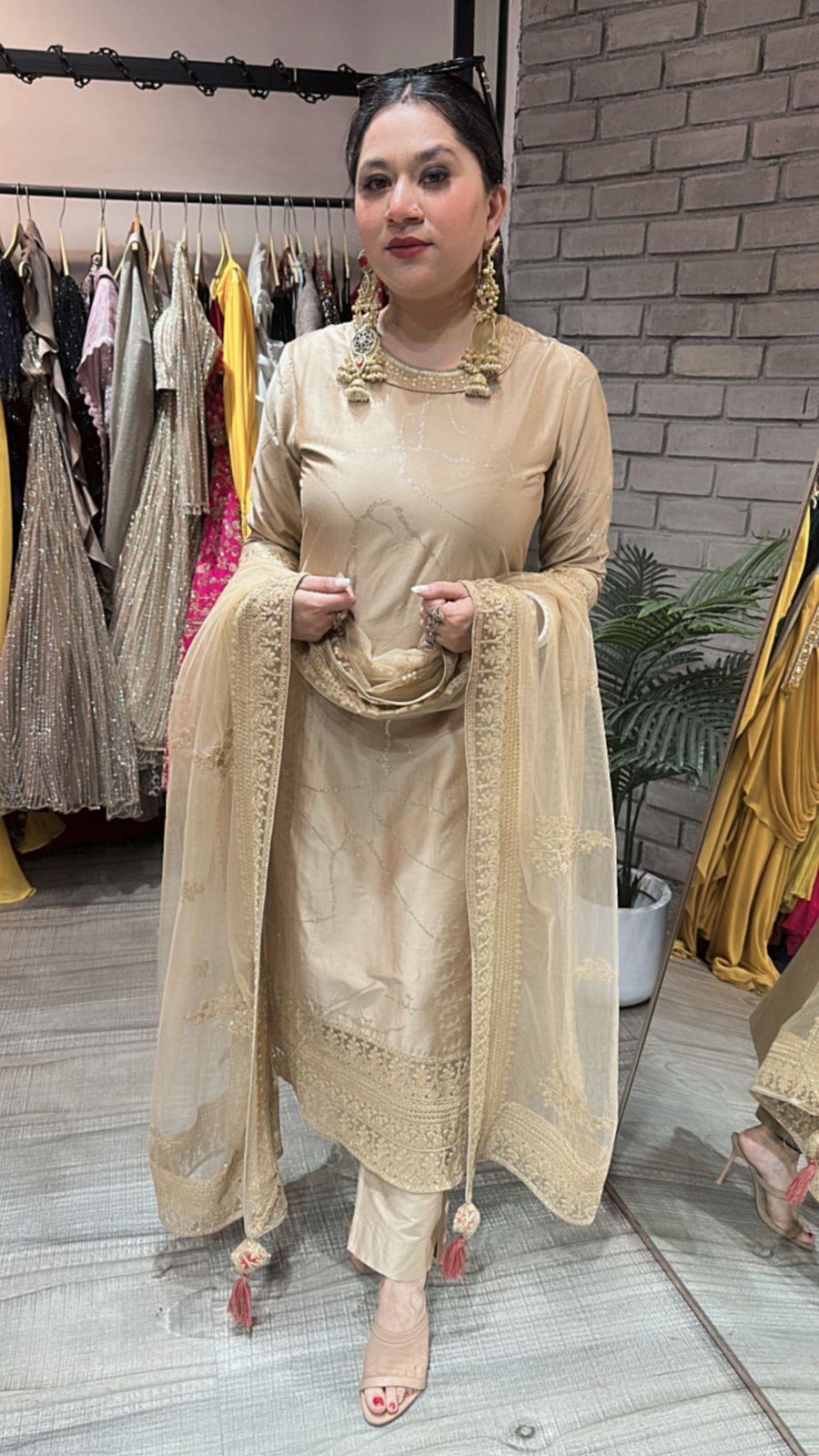 Sabyasachi Beige Designer suit