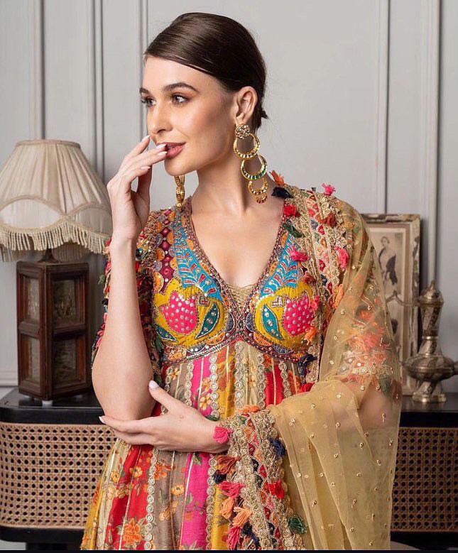 Nikki Multicolor Boho Anarkali Set
