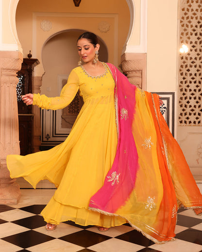 Janhvi Yellow Suit Set