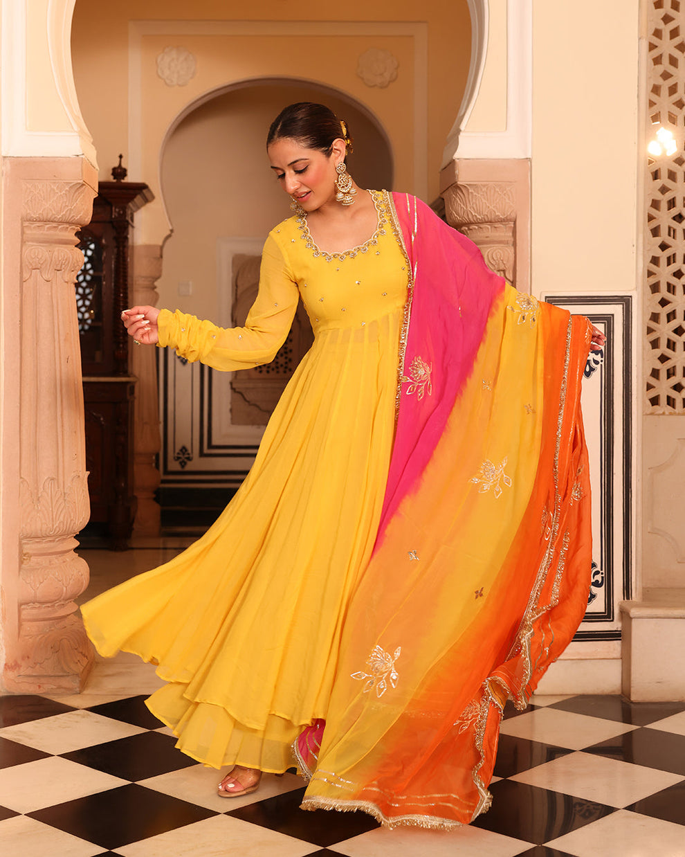 Janhvi Yellow Suit Set