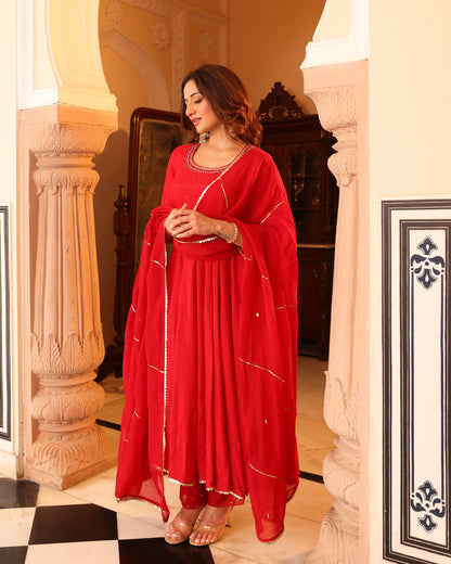INAAYAT RED Suit SET