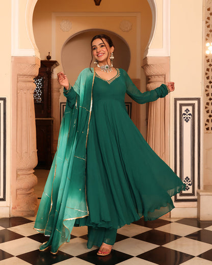 Turquoise Green Suit Set