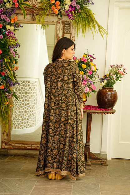 Zenia muslin kurta-shrug