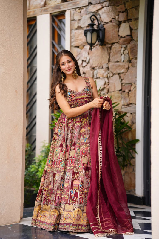 Jharokha Heavy Maxi Set