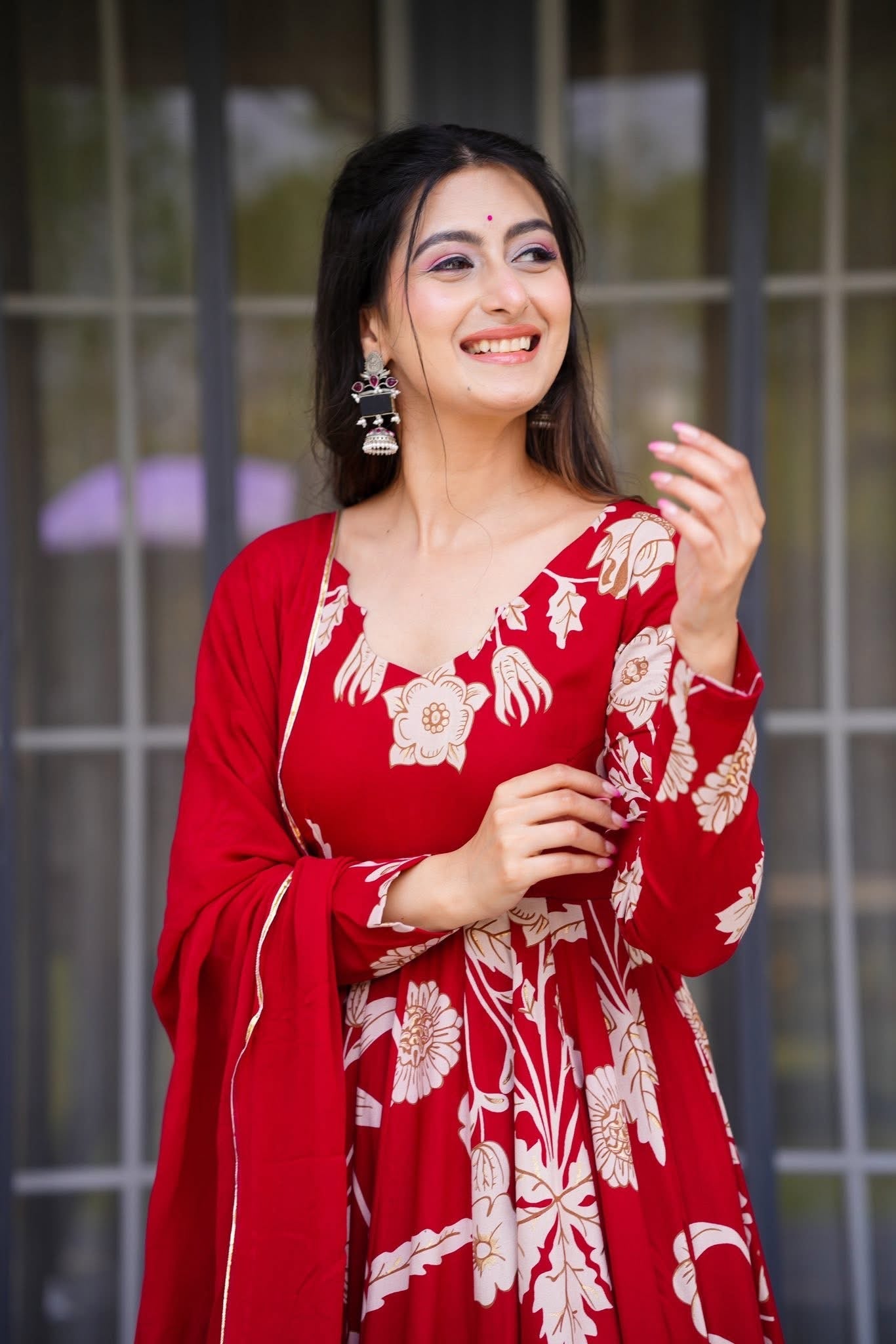 Flame Lily Red Suit Set