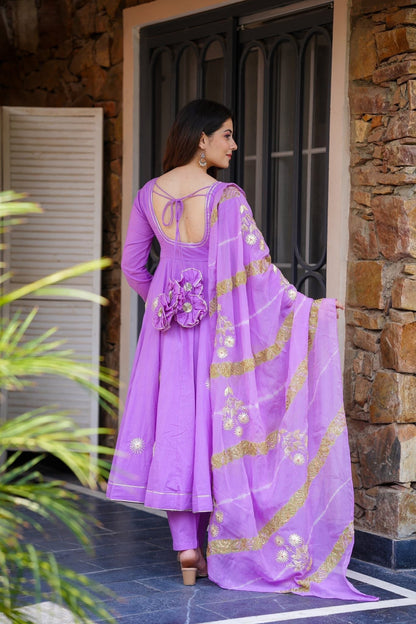 Ziya Purple Kurta Set