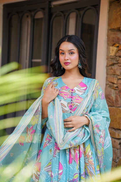 Jaipuri Riwaaz Cotton Suit Set