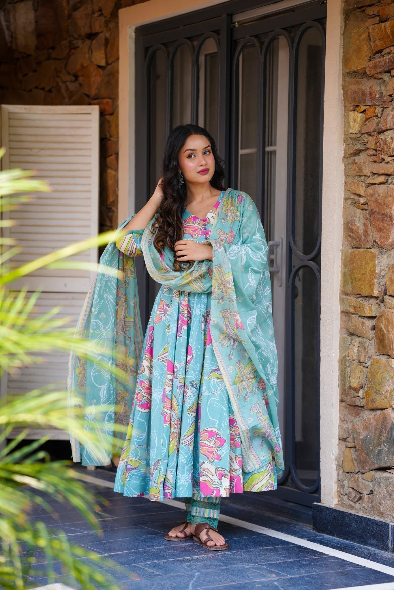 Jaipuri Riwaaz Cotton Suit Set
