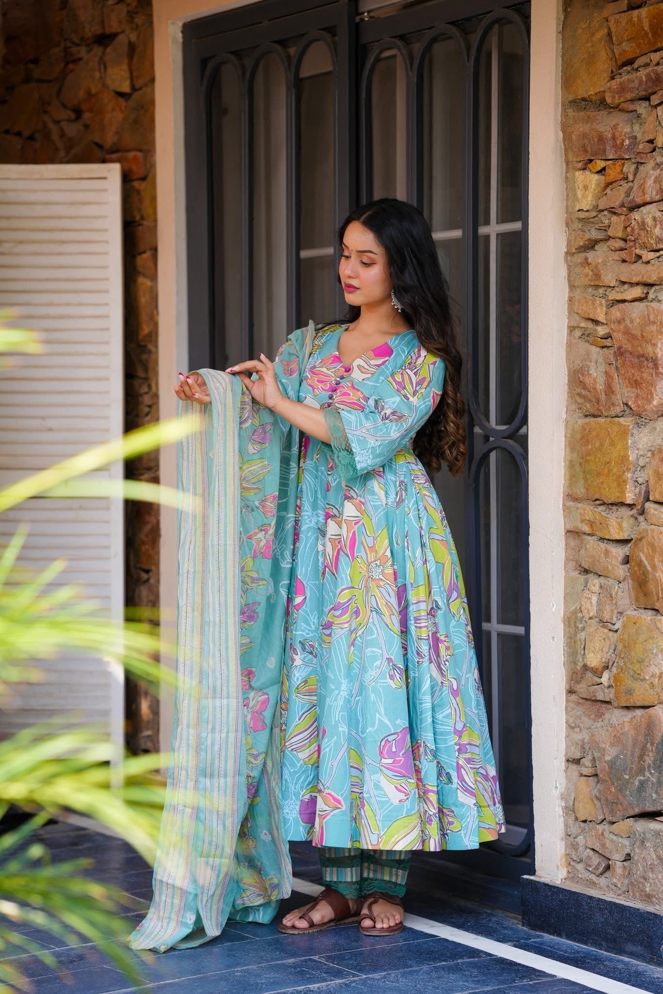 Jaipuri Riwaaz Cotton Suit Set