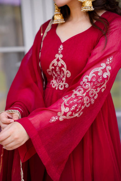 Rajasthani Rouge Suit Set