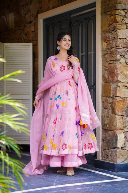 Jaipuri Petals Suit Set