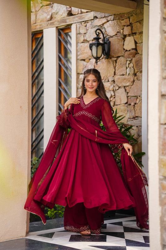 Wine Royale Suit Set