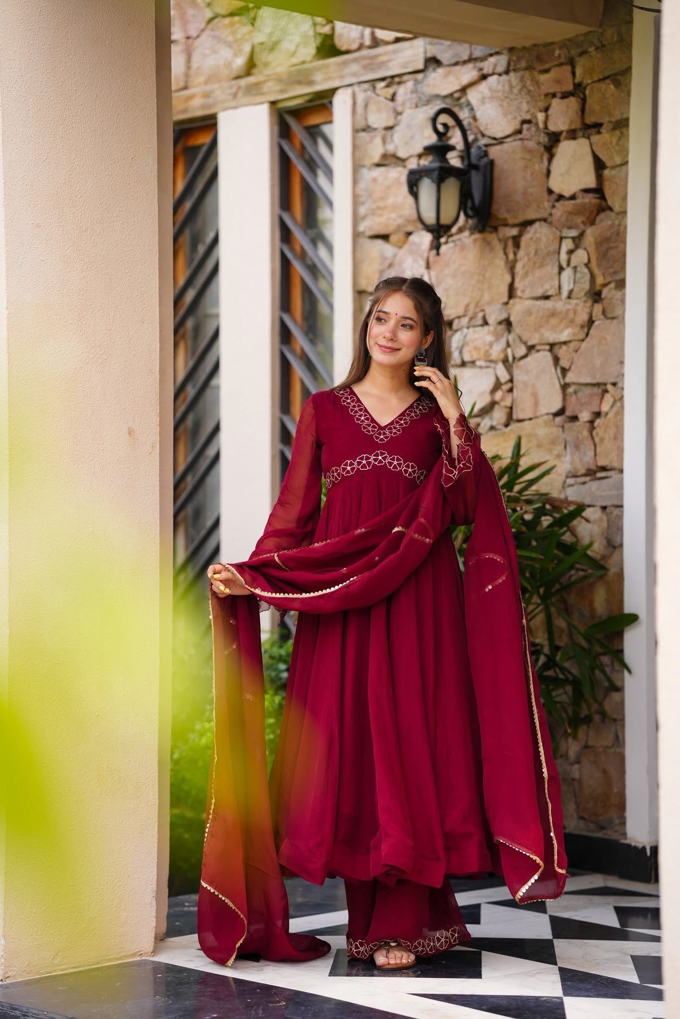 Wine Royale Suit Set