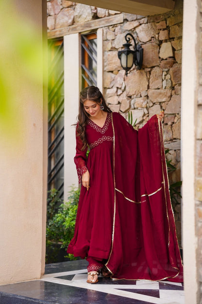 Wine Royale Suit Set