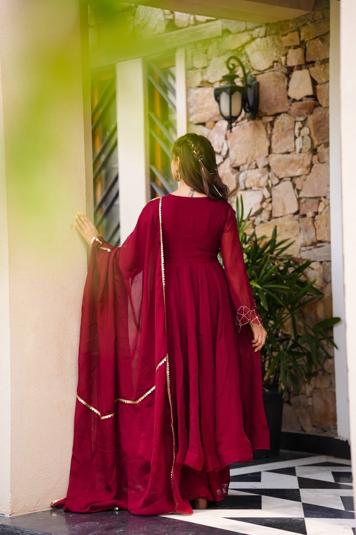 Wine Royale Suit Set