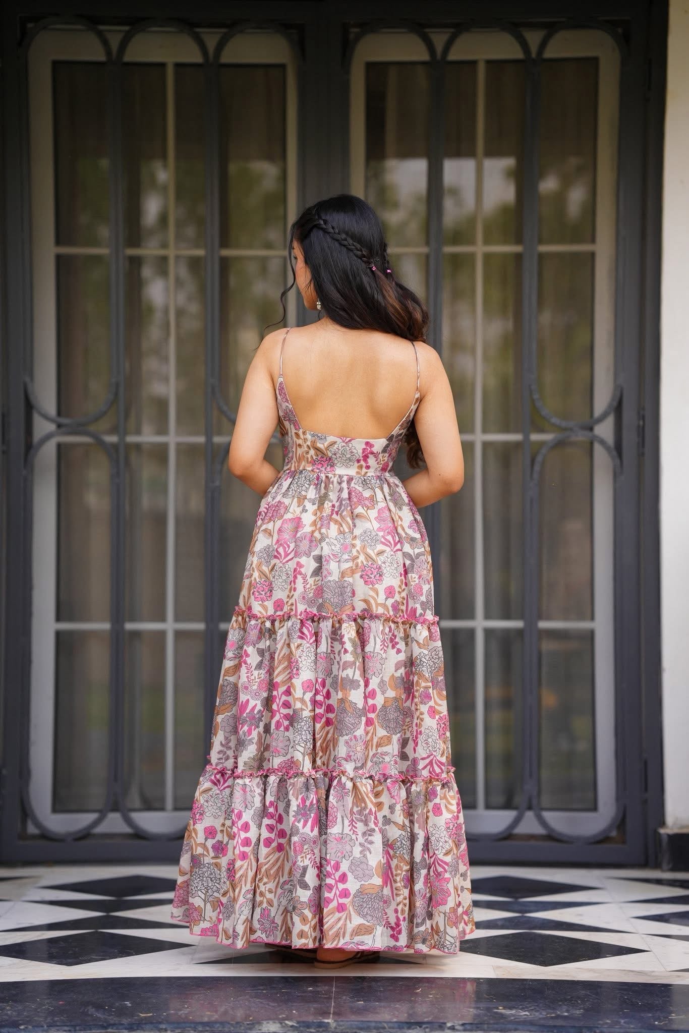 Ornate Petals Maxi Dress