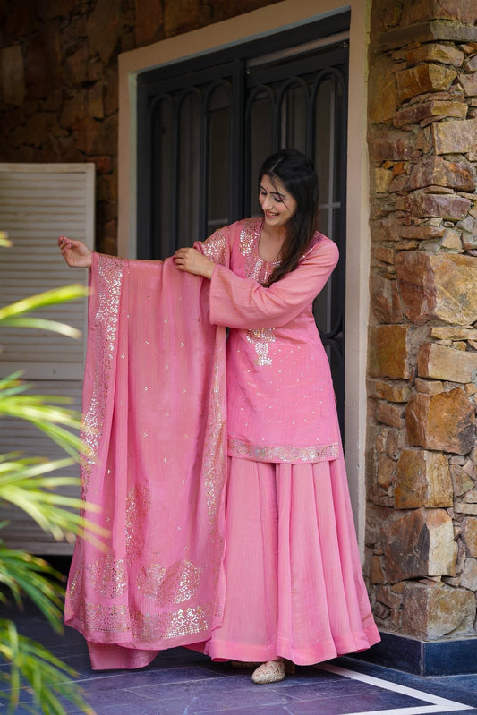 Nilofer Cosmos Kurta Set