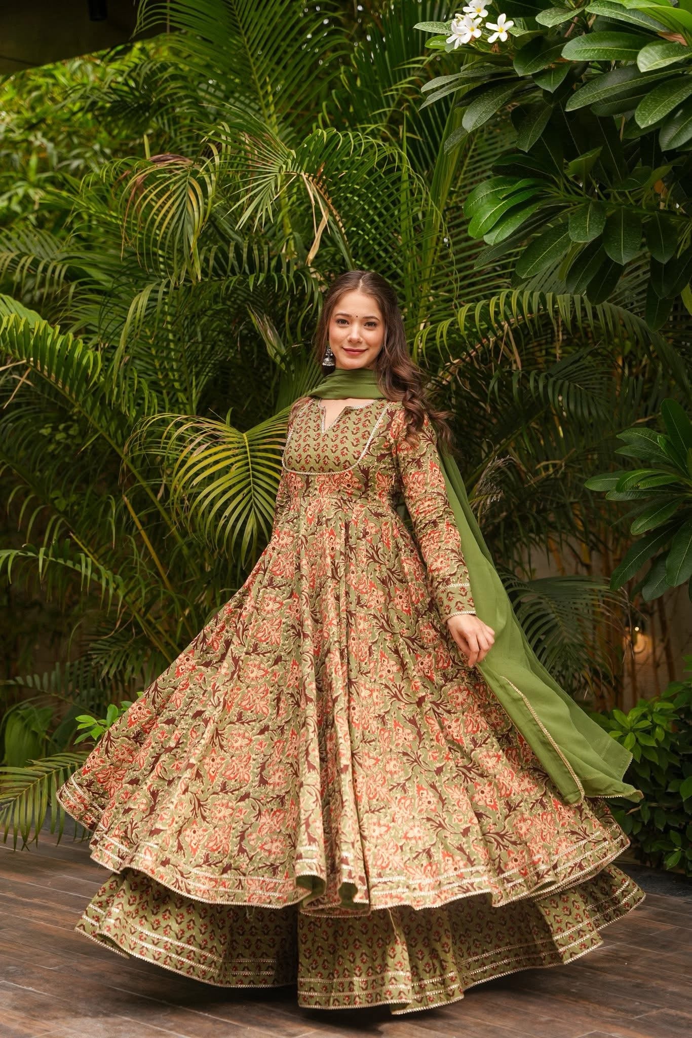 Floral Rustique Cotton Suit Set