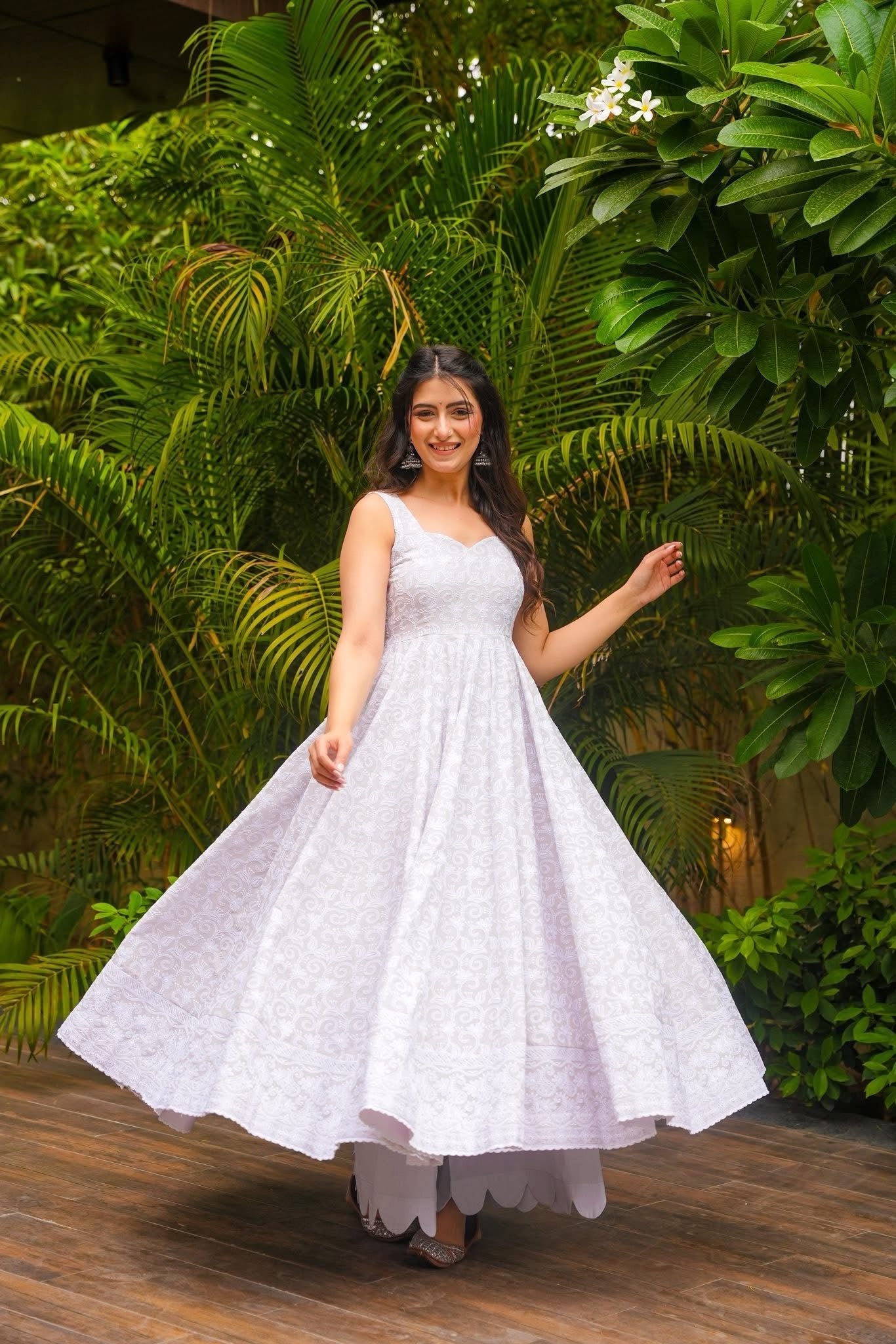 Aira White Kurta Palazzo Set