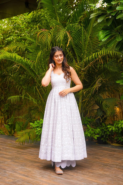 Aira White Kurta Palazzo Set