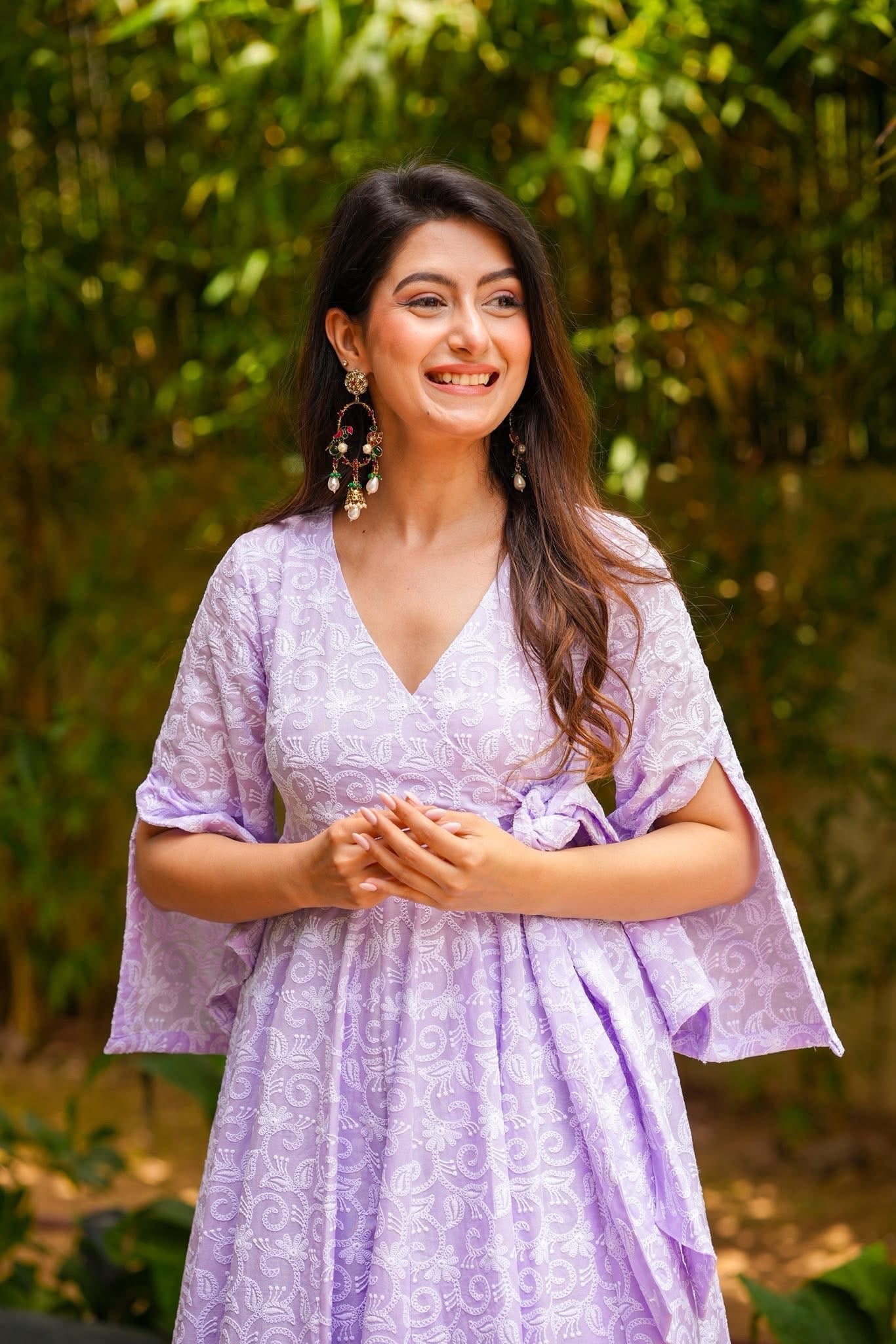 Elsa Lavender Kurta Palazzo Set