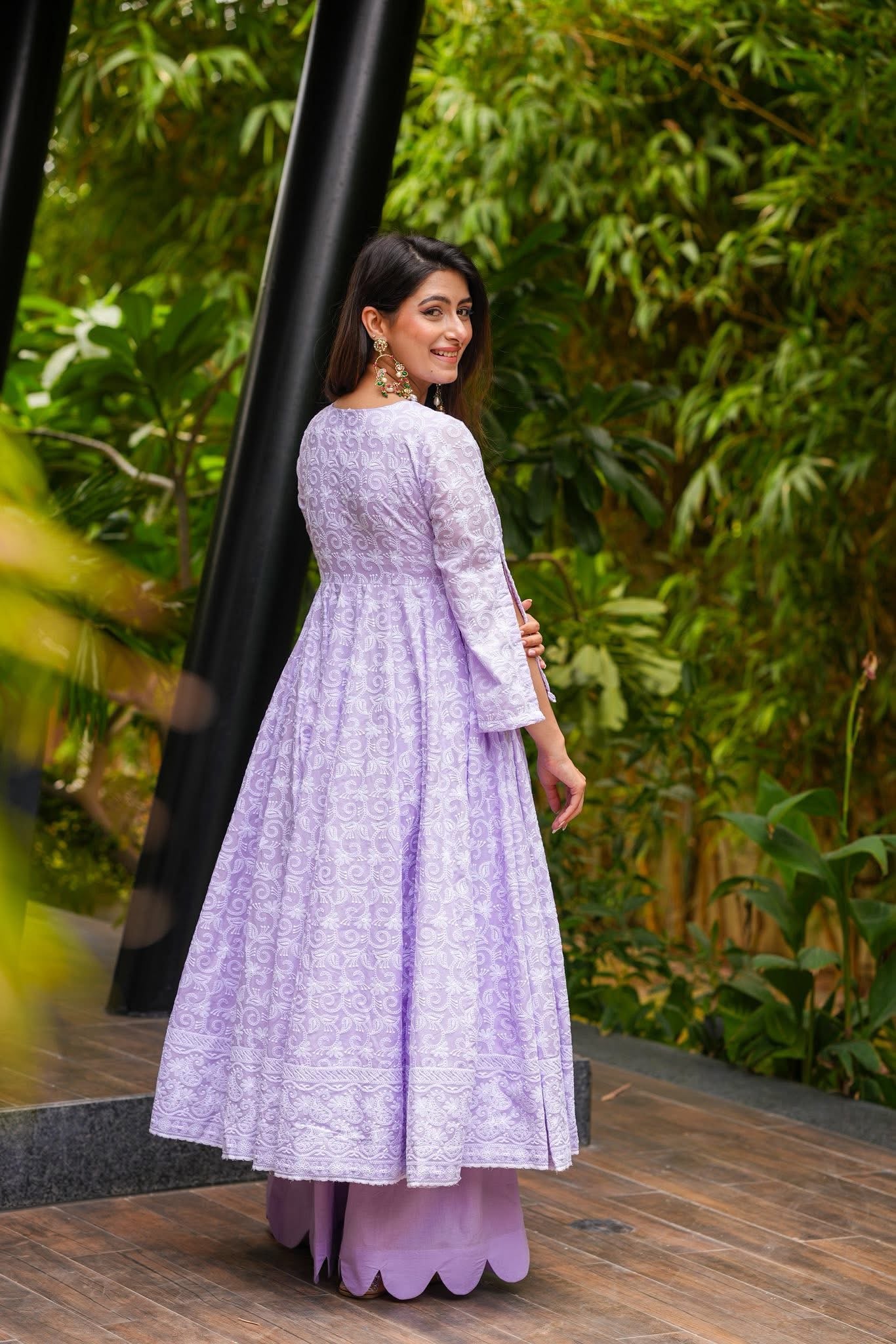 Elsa Lavender Kurta Palazzo Set