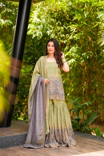 Saisha Cosmos Sharara Set