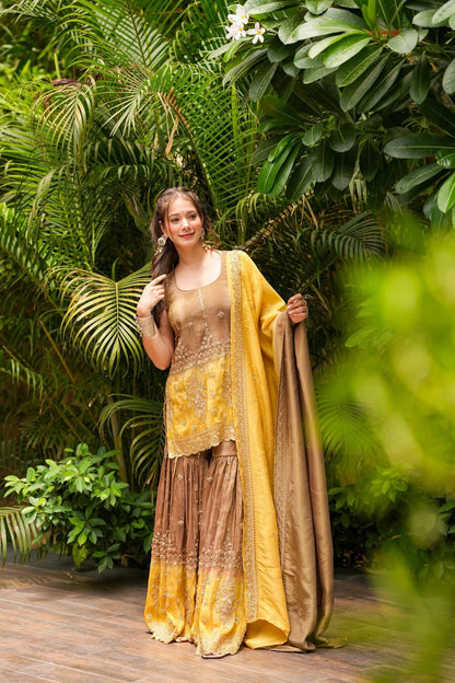 Tishya Cosmos Sharara Set