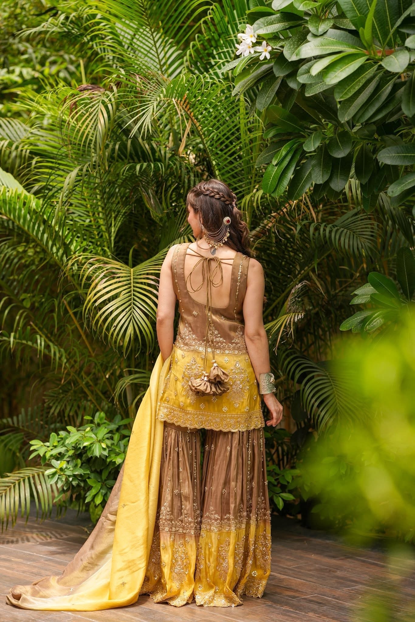 Tishya Cosmos Sharara Set