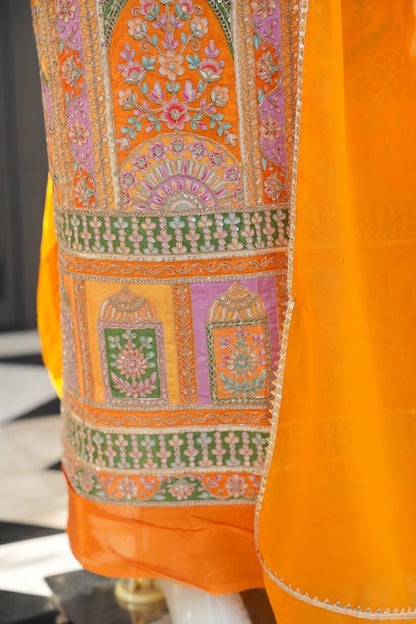 Saffron Soul Unstitched Suit Set
