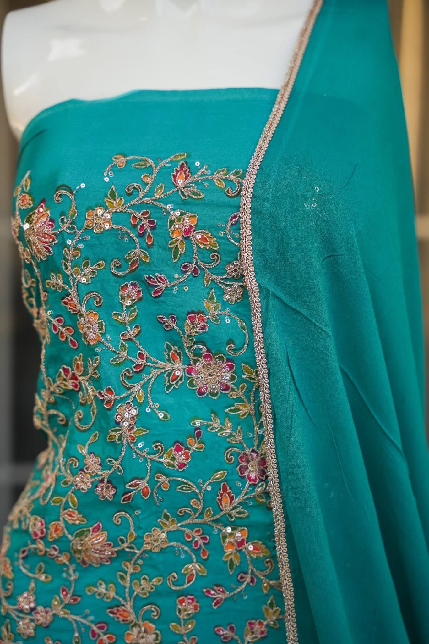 Nitya Embroidered Unstitched Suit Set